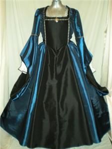 Tudor Renaissance Medieval Boleyn Dress Gown Your Size Choice Busts 34 