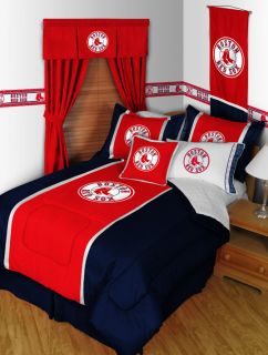 Boston Red Sox 4pc Twin Bedding Set Comforter Sheets New Baseball Boy 