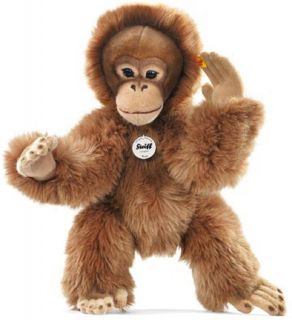 Meet Bongo Orangutan Hes a dangling edition made of brown and blond 