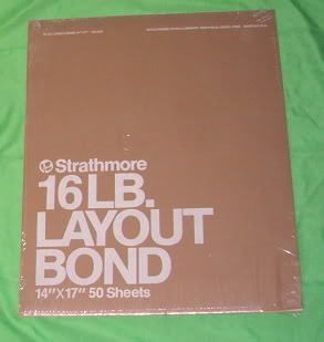 New 50 Sheets Strathmore Layout Bond Drawing Paper