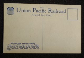   Union Pacific Railroad Boulder City NV Clark Co Postcard Nevada