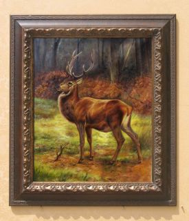 Rosa Bonheur Stag in an Autumn Oil Painting repro