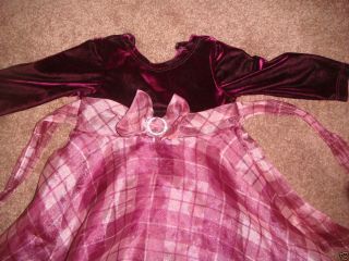 Bonnie Baby Dress clothes size 6 and 9 months preowned PLUM girls 
