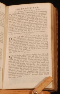 1798 Religion Book of Common Prayer Psalms of David
