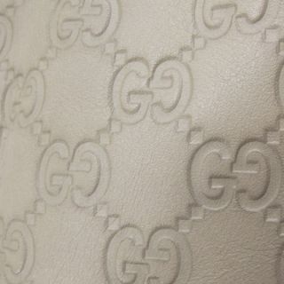 Gucci Guccissima Jackie Bouvier Tote Bag Purse Ivory GG