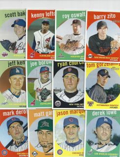 Lot of 31 Cards of 2008 Topps Heritage Cards Includes Barry Zito 