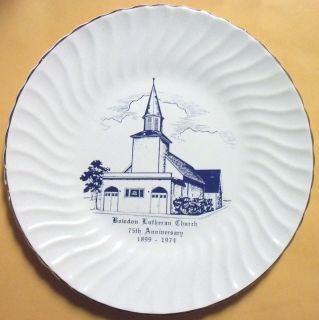 Original Church Plate Bowdon, Lutheran Church 75th Ainniversary 1899 