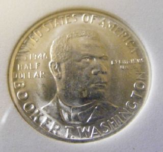 1946 D Silver Booker T Washington Commemorative Half 6705004