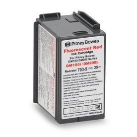 GENUINE PITNEY BOWES 793 5 RED INK CARTRIDGE