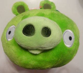 Angry Birds Green Talking SNORTING 5 Pig Stuffed Animal Plush New 