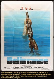 DELIVERANCE * Movie Poster 1972 Canoe Trip Thriller Jon Voight