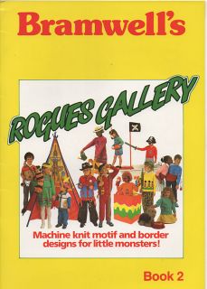 Bramwell Rogues Gallery Machine Knitting Book 2 Punch Card for Kids 