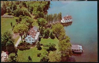 Brant Lake NY Barry Episcopal Retreat House Vintage Postcard Old PC 