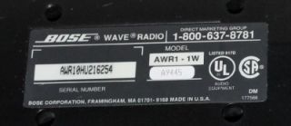 Bose Wave Radio Model AWR1 1W for Parts Repair Only Please Read