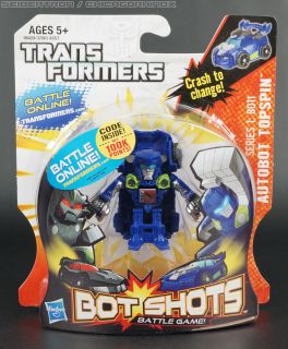   AUTOBOT TOPSPIN Transformers Bot Shots Battle Game MOSC Series 1 B011