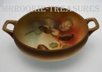Morimura Nippon Blown Out 3 D Relief Bowl Brazil Nut Free Ship