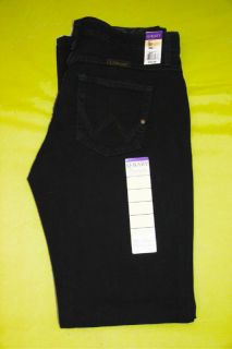Womens Wrangler Western Q Baby Mid Rise Stretch Black Magic Jeans Any 