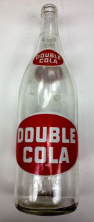 rare♥ Double Cola Red Label ACL Vintage Soda Bottle Qt
