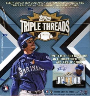 2012 Topps Triple Threads 9BOX Case Break Boston Red Sox
