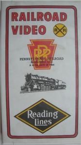 VHS Video Pennylvania Railroad and Reading Co Steam Electric Diesels 
