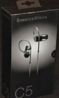 Bowers and Wilkins C5 in Ear Headphone Black Brand New