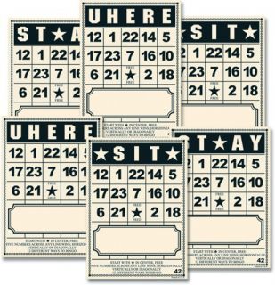 Jenni Bowlin Mini Bingo Place Cards Whimsy Vintage