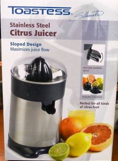 Electric Stainless Steel Citrus Juicer by Toastess NIB
