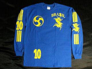Sepultura Brazil Soccer Long Sleeve Shirt Soulfly Nailbomb Obituary 
