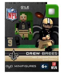 Drew Brees OYO Mini Fig Figure Lego Compatible New Orleans Saints NIP 