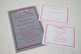 100 Custom Wedding Invitations w RSVP Cards