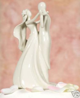 Stylized Wedding Bride and Groom Cake Toppers Figurine