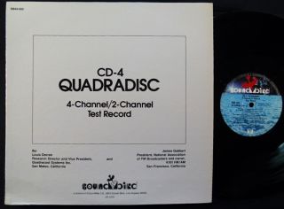 Quad Test Record Soundbird CD 4 Brad Miller Gabbert