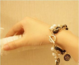   Korean Jewelry Clover Pearl Multi Layer Bracelet Bracelets New