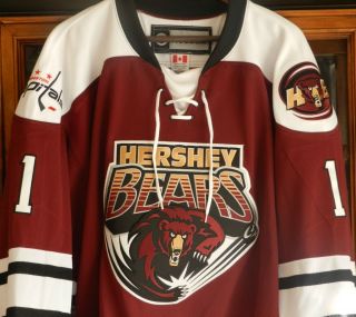 Braden Holtby Authentic Hershey Bears Jersey Size 60 Retail Price $375 