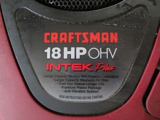 Briggs and Stratton Craftsman 18hp OHV Intek Plus Engine Parts 31H777 