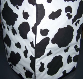 Black Cow Spots Quilted Fabric Keurig Platinum Brewer Cover New