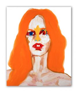 Brigitte Bardot Portrait Huile Sur Toile Art Expressioniste Oeuvre 