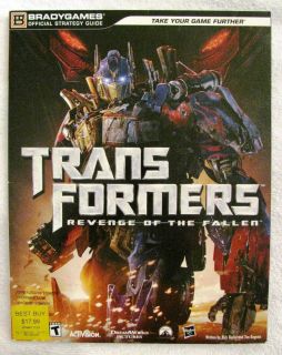 Transformers Revenge of The Fallen – Bradygames Official Strategy 
