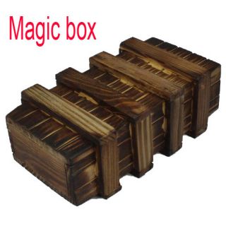 New Wood Magic Secret Puzzle Box Brain Teaser Big Size