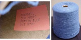 bramwell duo magic puffin blue knitting machine cone