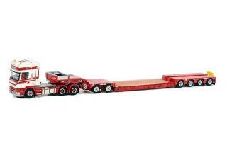 WSI Brame Scania R Topline Low Loader 4 Axle and Interdolly 1 50 