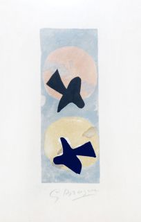 Braque, Georges, Soleil et Lune II, Lithograph, Hand Signed, 1956