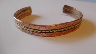 modern jewelry copper brass cuff bracelet etched designs nr lot