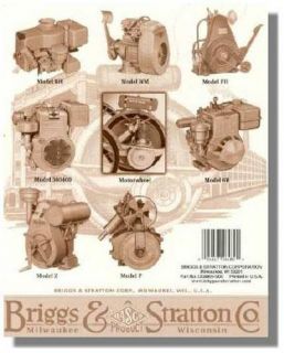 BRIGGS & STRATTON Genuine Small Antique Engine Repair Manual CE8069 
