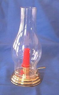 Brass Base Nautical Candle Holder with Glass Chimney