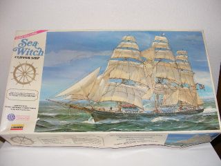 Vintage Lindberg Clipper Ship Sea Witch #813 New Scale Model 1/96 1979 