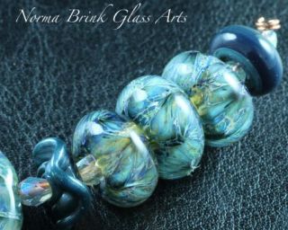 Norma Brink Boro Beads Lampwork Glass Bead Focal Set