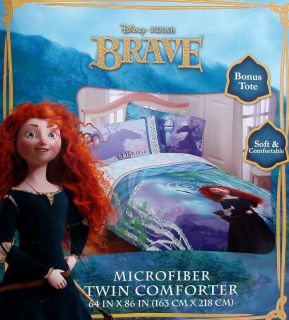 Disney Pixar Brave Merida Forest Twin Comforter Sheets 4pc Bedding Set 