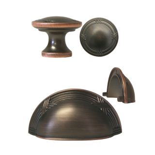   Bronze Ribbon Reed Kitchen Cabinet Drawer Knobs and Pulls 3