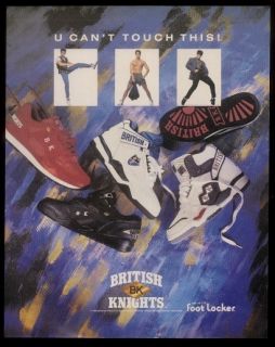 1990 British Knights Shoes 5 Models Photo Ad